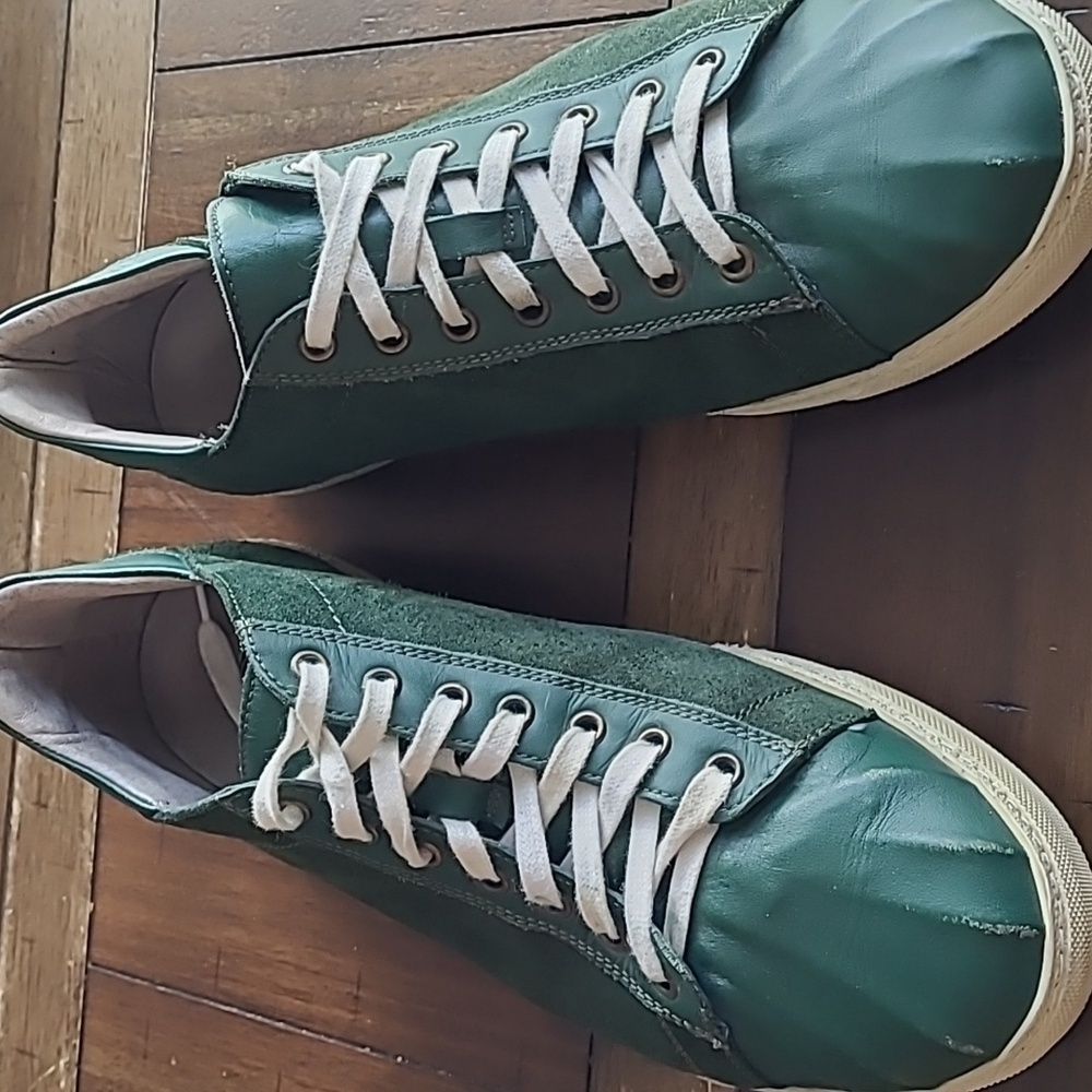 McQ Alexander McQueen green Suede Sneakers size 43, US 10